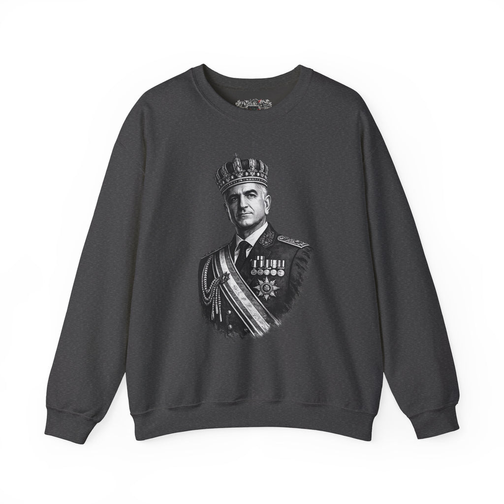 Crewneck Sweatshirt — Vintage Royal Portrait Graphic