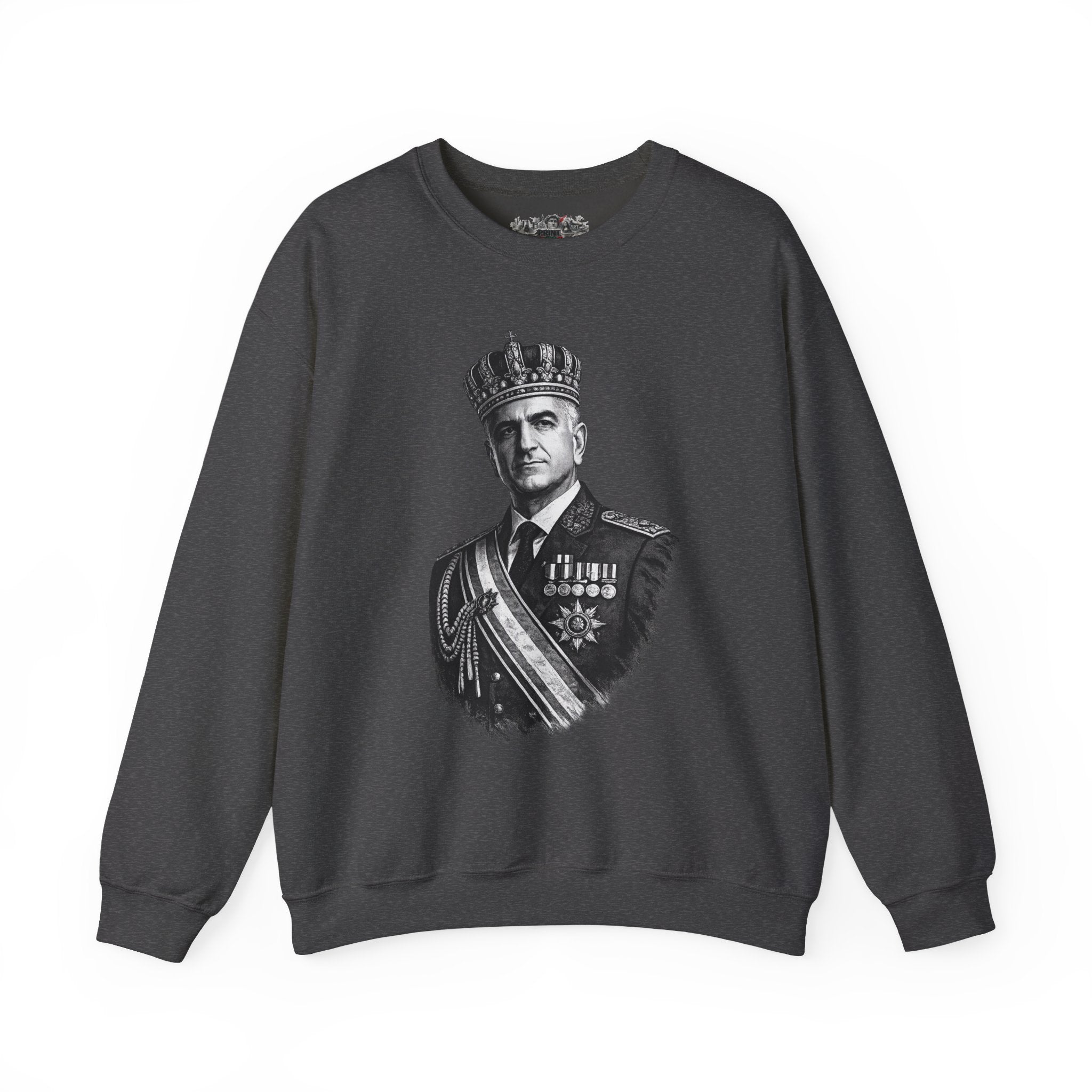Crewneck Sweatshirt — Vintage Royal Portrait Graphic