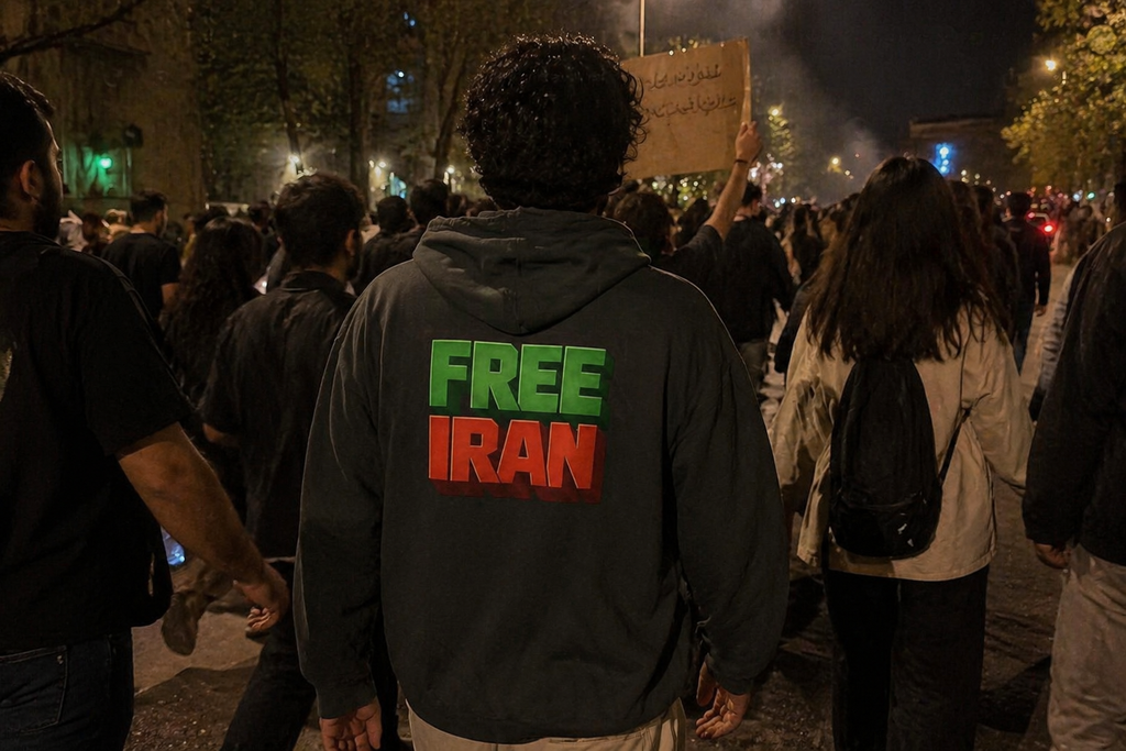 Free Iran Zip Hoodie