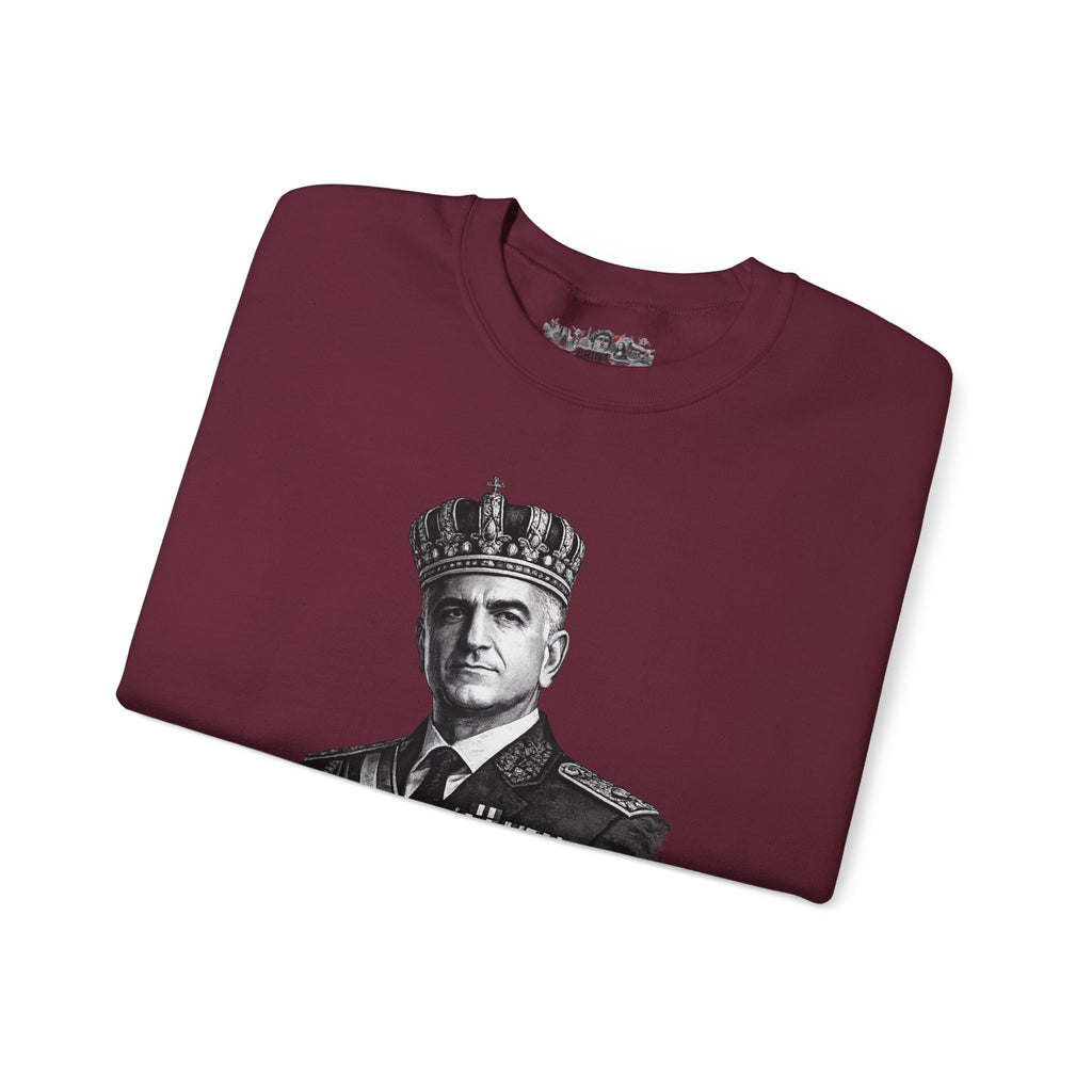 Crewneck Sweatshirt — Vintage Royal Portrait Graphic