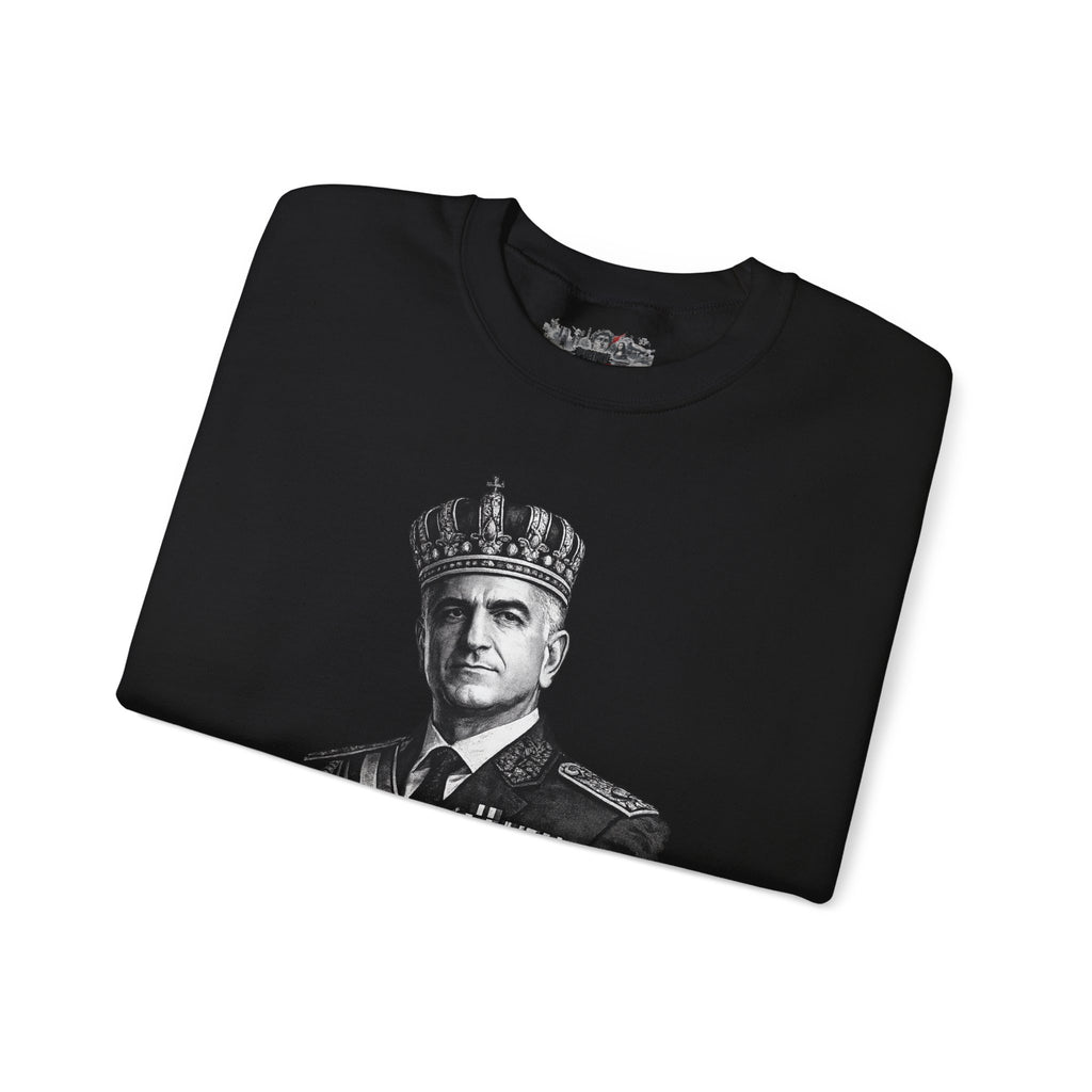 Crewneck Sweatshirt — Vintage Royal Portrait Graphic